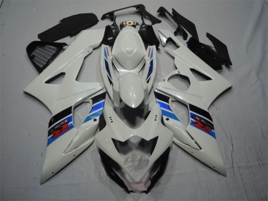 Affordable 2005-2006 White Blue Suzuki GSXR1000 Motorcycle Fairing Kits Canada
