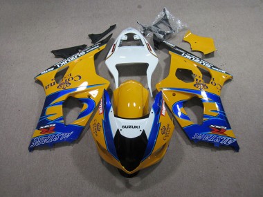 Affordable 2003-2004 Yellow Blue Corona Extra Suzuki GSXR1000 Motorcycle Fairing Kit Canada