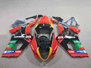 Affordable 2003-2004 Red Green Black Suzuki GSXR1000 Bike Fairing Canada
