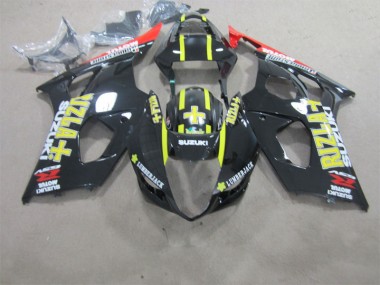 Affordable 2003-2004 Black Rizla Suzuki GSXR1000 Motorbike Fairing Kits Canada