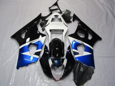 Affordable 2003-2004 Blue White Suzuki GSXR1000 Replacement Fairings Canada
