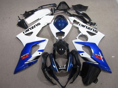 Affordable 2005-2006 White Blue Suzuki GSXR1000 Motorcylce Fairings Canada