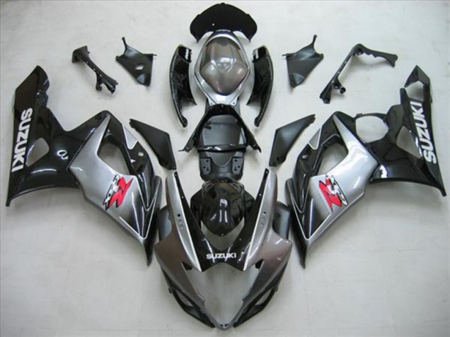 Affordable 2005-2006 Black Silver Suzuki GSXR1000 Motorcycle Fairing Canada Affordable 2005-2006 Black Silver Suzuki GSXR1000 Motorcycle Fairing Canada