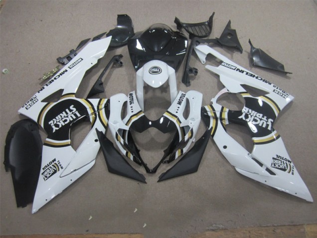 Affordable 2005-2006 White Lucky Strike Black Motul Suzuki GSXR1000 Motorcycle Fairing Kit Canada Affordable 2005-2006 White Lucky Strike Black Motul Suzuki GSXR1000 Motorcycle Fairing Kit Canada