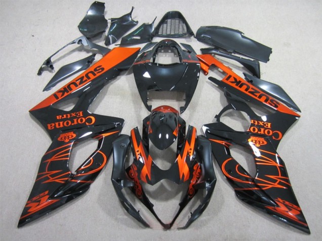 Affordable 2005-2006 Black Orange Corona Extra Suzuki GSXR1000 Replacement Fairings Canada