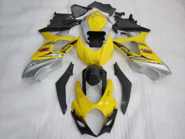Affordable 2007-2008 Yellow Black Suzuki GSXR1000 Motorbike Fairings Canada