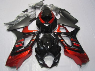 Affordable 2007-2008 Black Red Suzuki GSXR1000 Motorcycle Fairing Kit Canada