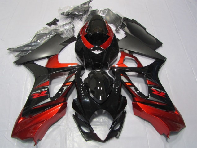 Affordable 2007-2008 Black Red Suzuki GSXR1000 Motorcycle Fairing Kit Canada