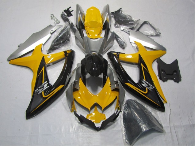 Affordable 2007-2008 Yellow Black Suzuki GSXR1000 Replacement Motorcycle Fairings Canada