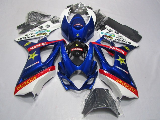 Affordable 2007-2008 Blue Red Rockstar Suzuki GSXR1000 Motorbike Fairing Kits Canada Affordable 2007-2008 Blue Red Rockstar Suzuki GSXR1000 Motorbike Fairing Kits Canada
