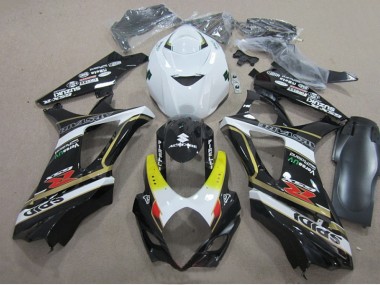 Affordable 2007-2008 Black White Suzuki GSXR1000 Motorcylce Fairings Canada