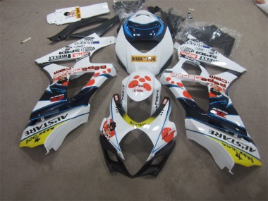 Affordable 2007-2008 White Blue Dark Dog Suzuki GSXR1000 Bike Fairing Canada