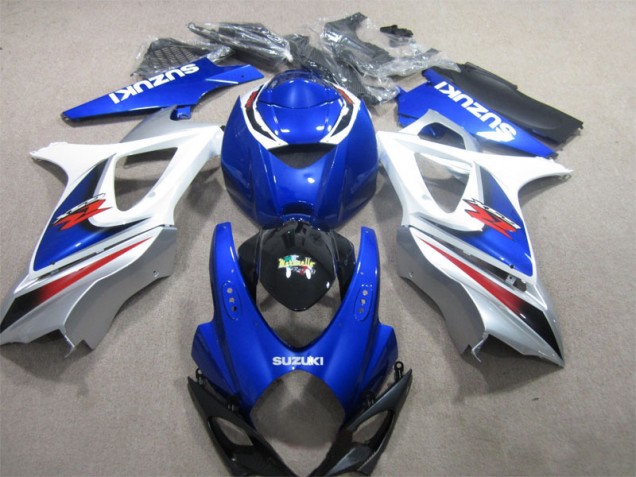 Affordable 2007-2008 Blue White Suzuki GSXR1000 Motor Bike Fairings Canada Affordable 2007-2008 Blue White Suzuki GSXR1000 Motor Bike Fairings Canada
