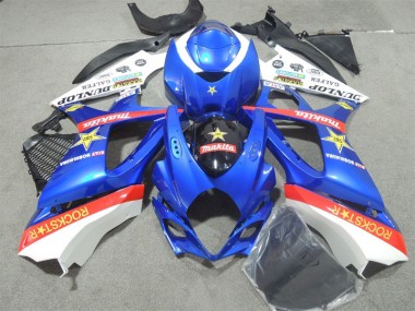 Affordable 2007-2008 Blue Rockstar Suzuki GSXR1000 Motorcycle Fairings Kits Canada