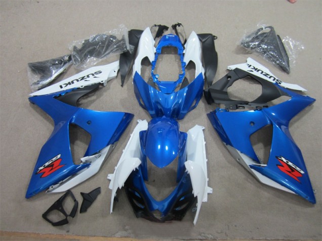Affordable 2009-2016 Blue White Suzuki GSXR1000 Motorcycle Fairings Canada