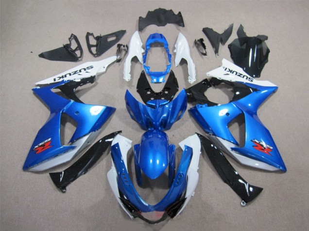 Affordable 2009-2016 Blue White Suzuki GSXR1000 Bike Fairings Canada