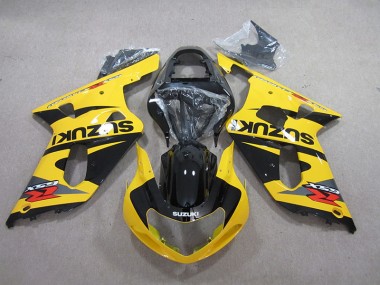 Affordable 2001-2003 Yellow Black Suzuki GSXR600 Motorcycle Fairings Kits Canada
