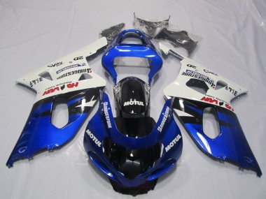 Affordable 2001-2003 Blue White Motul Suzuki GSXR600 Motorcyle Fairings Canada