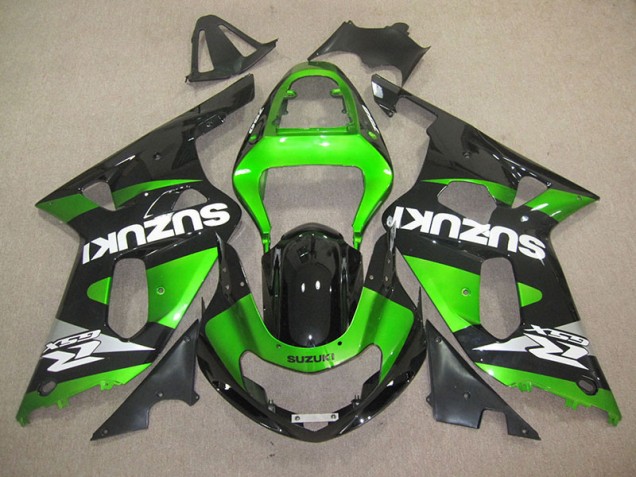 Affordable 2001-2003 Black Green Suzuki GSXR600 Motorbike Fairing Canada Affordable 2001-2003 Black Green Suzuki GSXR600 Motorbike Fairing Canada