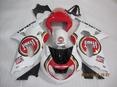 Affordable 2001-2003 Red White Lucky Strike Suzuki GSXR600 Bike Fairing Canada