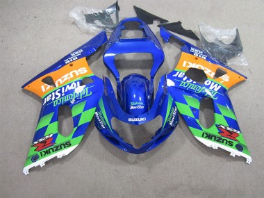 Affordable 2001-2003 Blue Green Telefumia Movistar Suzuki GSXR600 Motorcycle Bodywork Canada