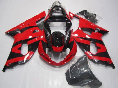 Affordable 2001-2003 Black Red Suzuki GSXR600 Motorbike Fairing Canada