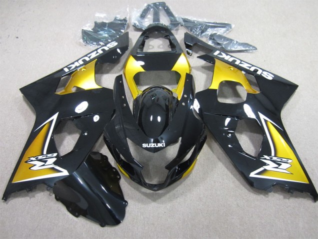 Affordable 2004-2005 Black Yellow Suzuki GSXR600 Motorcycle Replacement Fairings Canada Affordable 2004-2005 Black Yellow Suzuki GSXR600 Motorcycle Replacement Fairings Canada