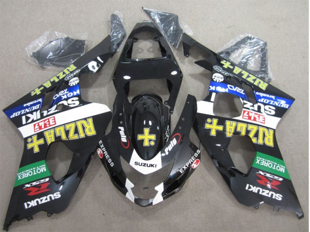 Affordable 2004-2005 Black Yellow Rizla Suzuki GSXR600 Moto Fairings Canada Affordable 2004-2005 Black Yellow Rizla Suzuki GSXR600 Moto Fairings Canada