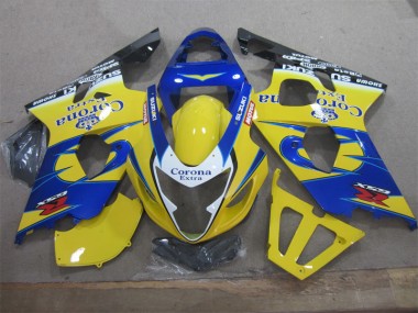 Affordable 2004-2005 Yellow Blue Corona Extra Suzuki GSXR600 Motorcycle Fairings Canada