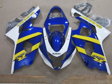 Affordable 2004-2005 Blue White Yellow Suzuki GSXR600 Replacement Motorcycle Fairings Canada