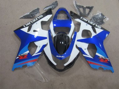 Affordable 2004-2005 Blue White Suzuki GSXR600 Motorcycle Fairings Kits Canada