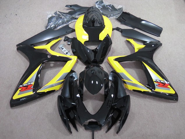Affordable 2006-2007 Black Yellow Suzuki GSXR600 Motor Fairings Canada Affordable 2006-2007 Black Yellow Suzuki GSXR600 Motor Fairings Canada