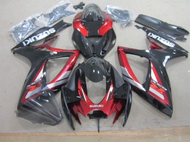Affordable 2006-2007 Black Red Suzuki GSXR600 Motorcycle Fairing Kits Canada