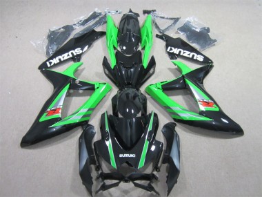 Affordable 2006-2007 Black Green Suzuki GSXR600 Bike Fairings Canada
