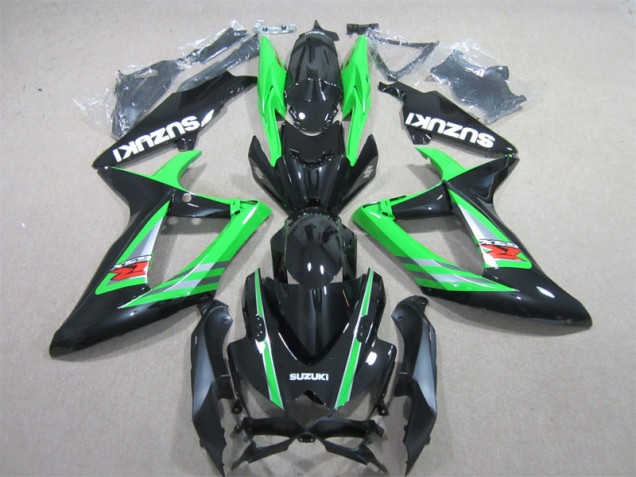 Affordable 2006-2007 Black Green Suzuki GSXR600 Bike Fairings Canada Affordable 2006-2007 Black Green Suzuki GSXR600 Bike Fairings Canada