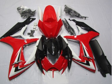 Affordable 2006-2007 Black Red Suzuki GSXR600 Replacement Motorcycle Fairings Canada