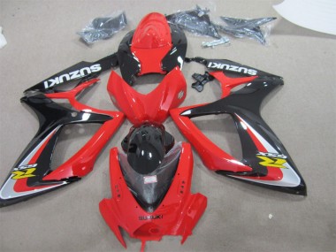 Affordable 2006-2007 Red Black Suzuki GSXR600 Replacement Fairings Canada