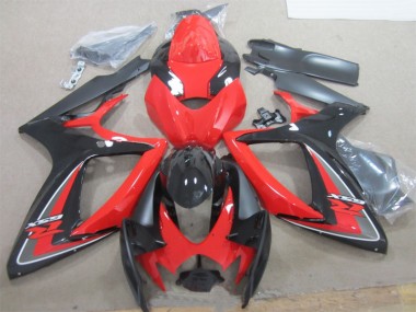 Affordable 2006-2007 Black Red Suzuki GSXR600 Motorcylce Fairings Canada