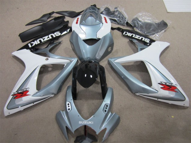 Affordable 2006-2007 White Grey Suzuki GSXR600 Motorbike Fairings Canada Affordable 2006-2007 White Grey Suzuki GSXR600 Motorbike Fairings Canada