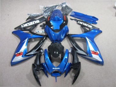 Affordable 2006-2007 Blue Black White Suzuki GSXR600 Motorcycle Fairing Kits Canada