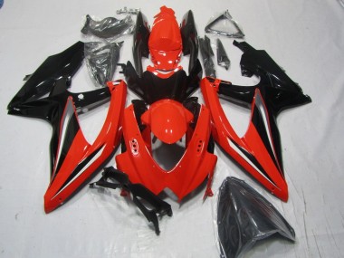 Affordable 2008-2010 Red Black Suzuki GSXR600 Moto Fairings Canada