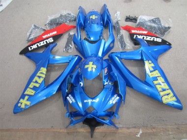 Affordable 2008-2010 Blue Yellow Rizla White Motul Suzuki GSXR600 Motorcycle Fairings Canada