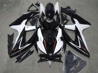 Affordable 2008-2010 Black White Suzuki GSXR600 Bike Fairings Canada