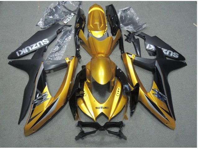 Affordable 2008-2010 Black Gold Suzuki GSXR600 Motor Bike Fairings Canada Affordable 2008-2010 Black Gold Suzuki GSXR600 Motor Bike Fairings Canada