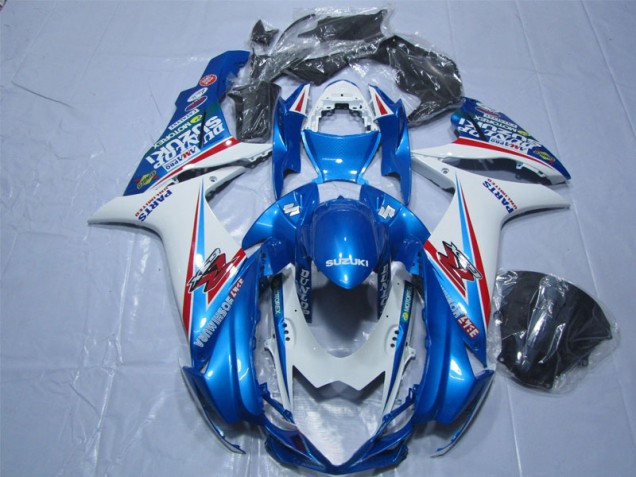Affordable 2011-2021 Blue White Suzuki GSXR600 Replacement Motorcycle Fairings Canada Affordable 2011-2021 Blue White Suzuki GSXR600 Replacement Motorcycle Fairings Canada