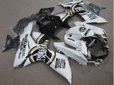 Affordable 2011-2021 White Lucky Strike Black Motul Suzuki GSXR600 Motor Fairings Canada