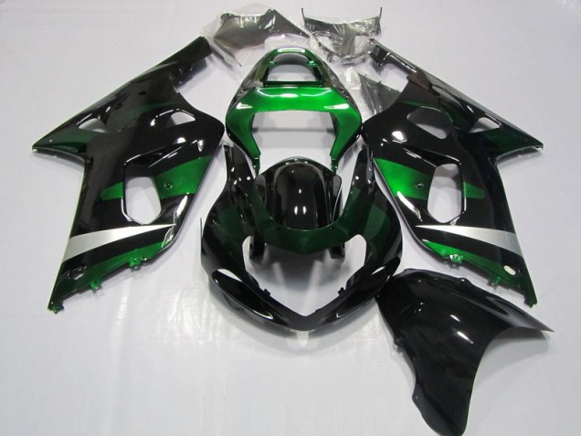 Affordable 2001-2003 Black Green Suzuki GSXR750 Motorcycle Fairing Canada Affordable 2001-2003 Black Green Suzuki GSXR750 Motorcycle Fairing Canada