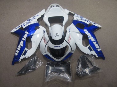 Affordable 2001-2003 White Blue Motul Suzuki GSXR750 Motorcycle Fairing Kit Canada