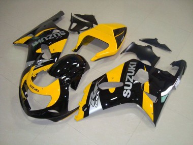 Affordable 2001-2003 Yellow Black Suzuki GSXR750 Bike Fairing Canada