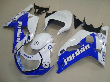 Affordable 2001-2003 Blue White Jordan Suzuki GSXR750 Motorcycle Bodywork Canada